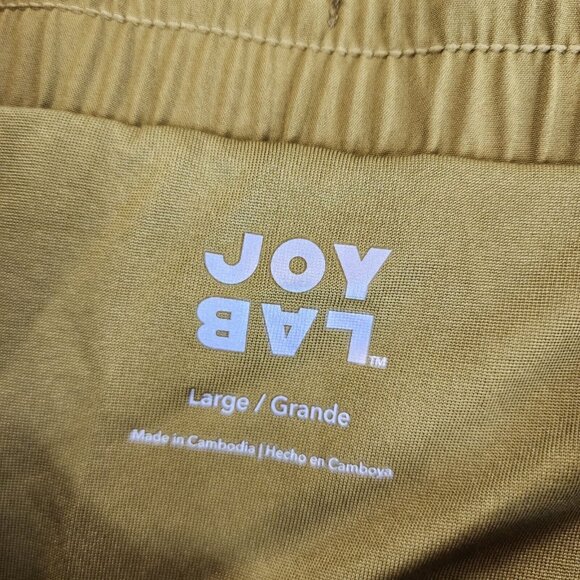 Womens Joy Lab Army Green Running Shorts 2" Inseam Elastic Waist Polyester L - Picture 2 of 7